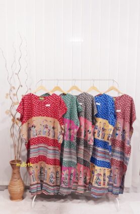 Baju Tidur Daster Batik HAP Oblong Bahan Rayon Grosir Seri Murah