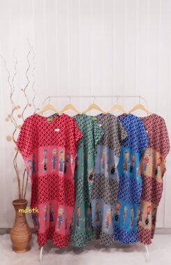 Baju Tidur Daster Batik Kelelawar HAP Bahan Rayon Seri Grosir Murah