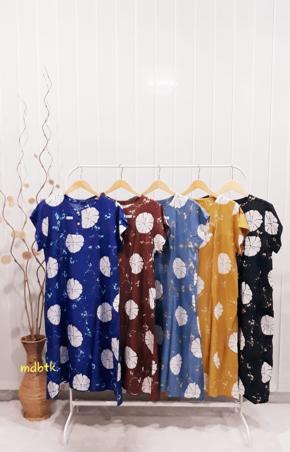 Baju Tidur Daster Batik Lengan Pendek Bahan Rayon Adem Warna