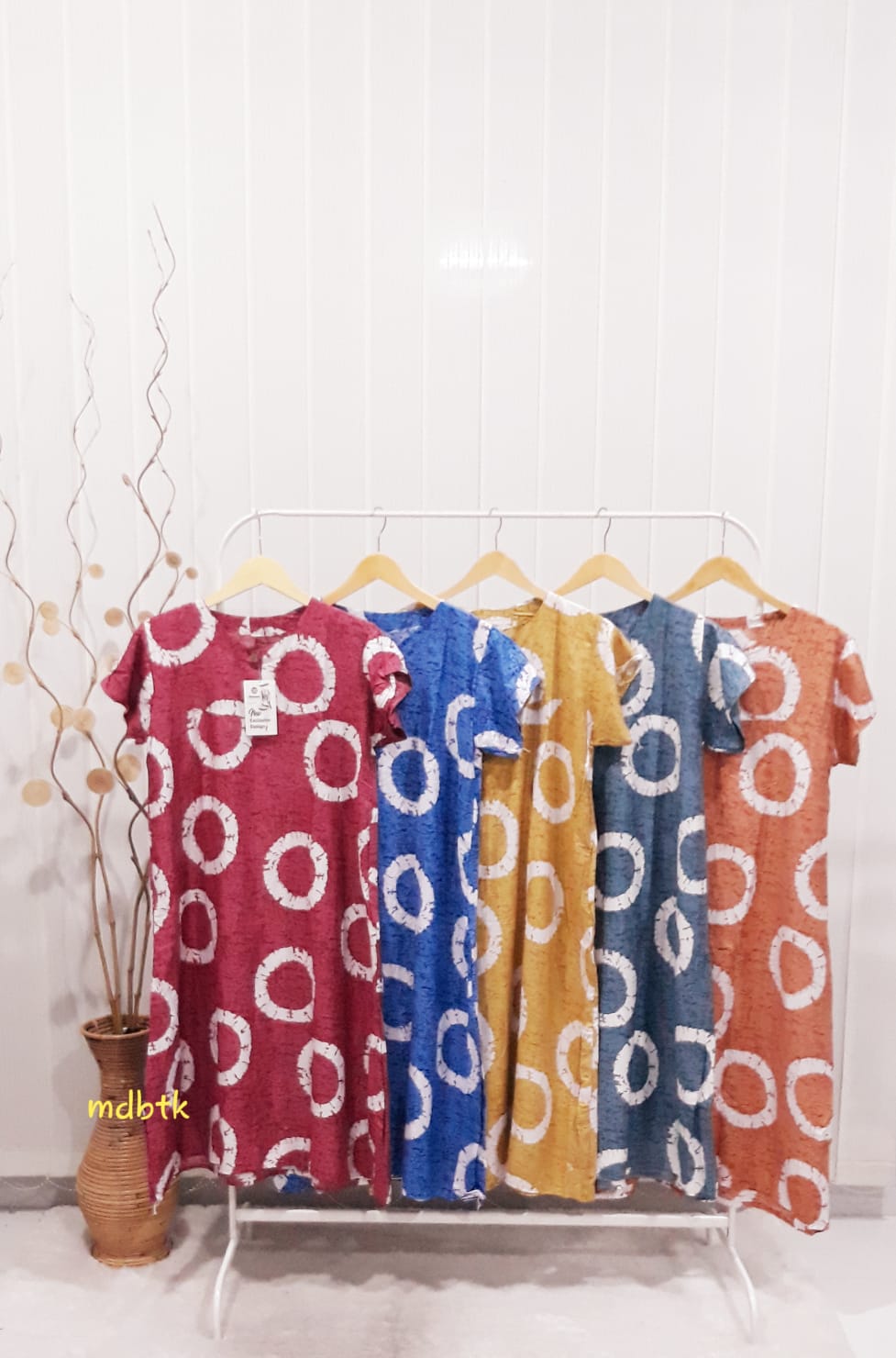 Baju Tidur Daster Batik Lengan Pendek Bahan Rayon Adem Warna
