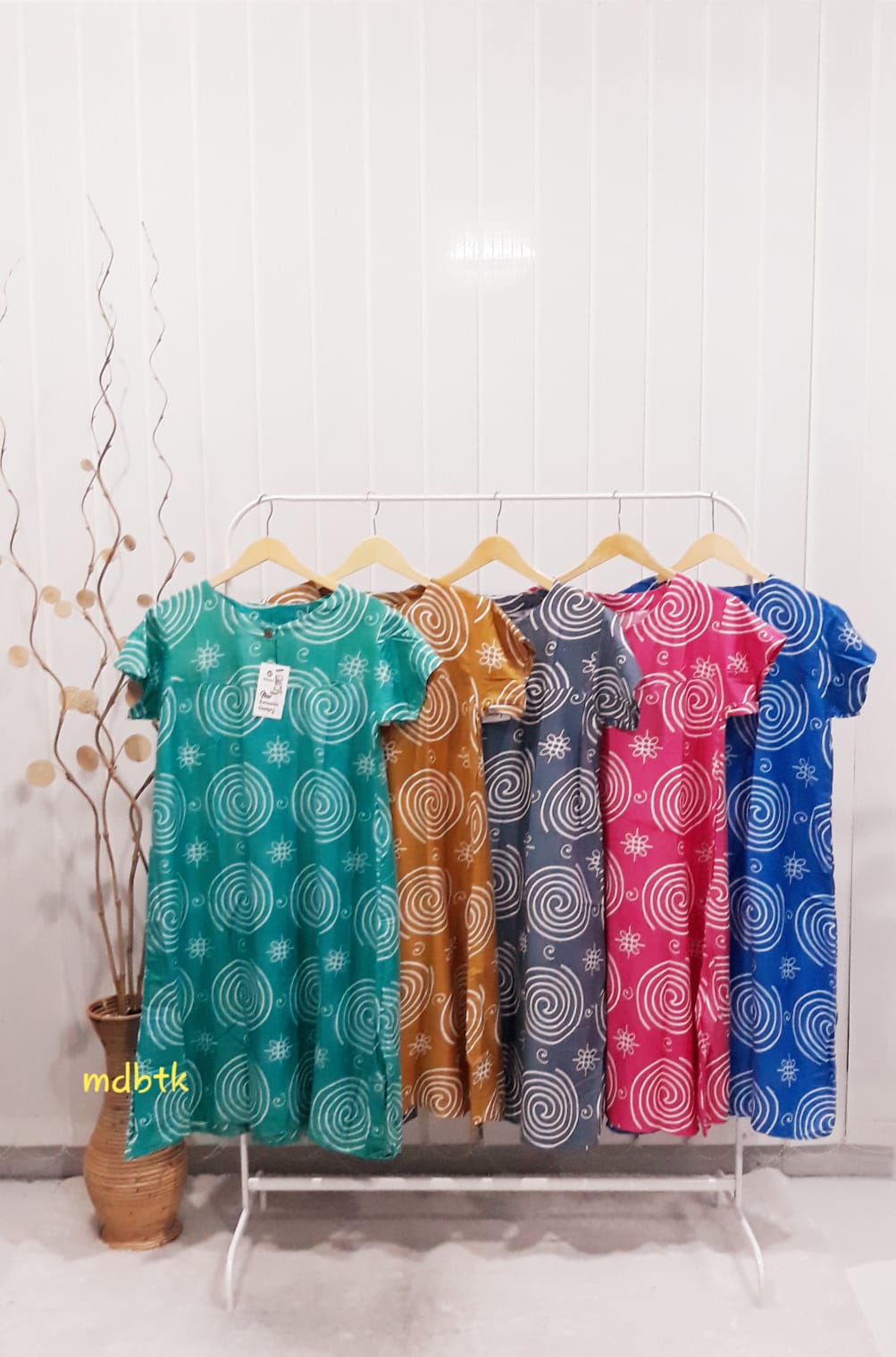 Baju Tidur Daster Batik Lengan Pendek Bahan Rayon Adem Warna