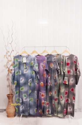 Baju Tidur Daster Batik Longdress Lengan Panjang Murah Grosiran Seri
