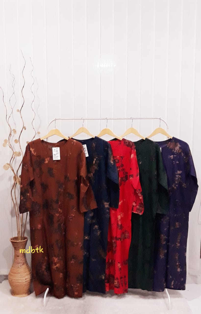 Baju Tidur Daster Batik Longdress Lengan Panjang Murah Grosiran Seri