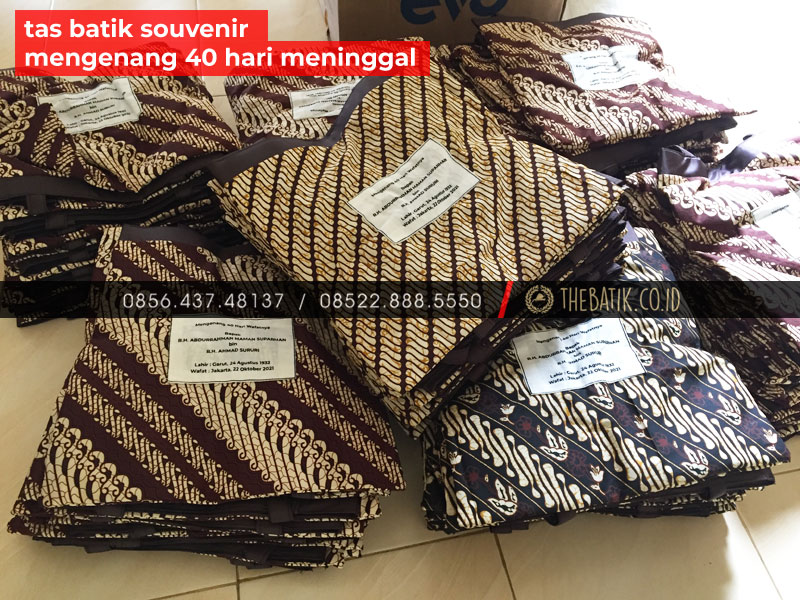 Tas Batik Souvenir Tahlilan Mengenang 40 Hari Meninggal Mengenang Wafat