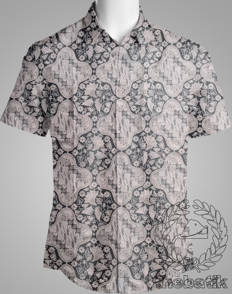 Bahan Batik Seragam Murah Bahan Katun Hand Print Motif Klasik Ceplokan 2 m