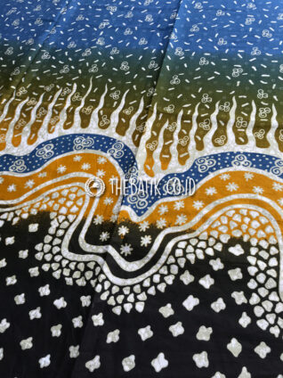 Bahan Batik Seragam Murah Motif Abstrak Ukuran 2.4 m