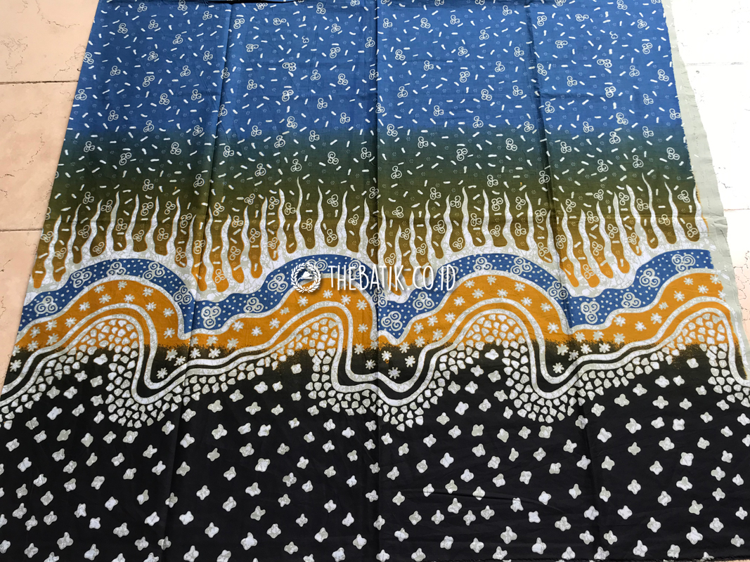 Bahan Batik Seragam Murah Motif Abstrak Ukuran 2.4 m