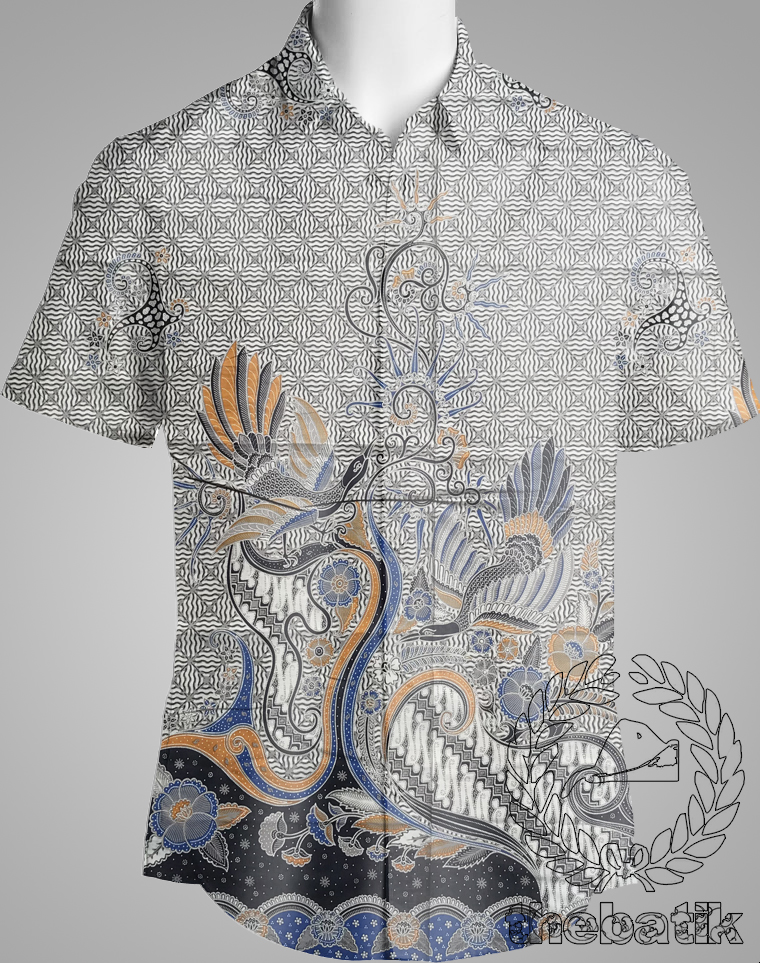 Bahan Baju Seragam Batik Motif Burung Ukuran 2.4 m