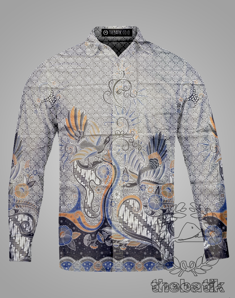 Bahan Baju Seragam Batik Motif Burung Ukuran 2.4 m