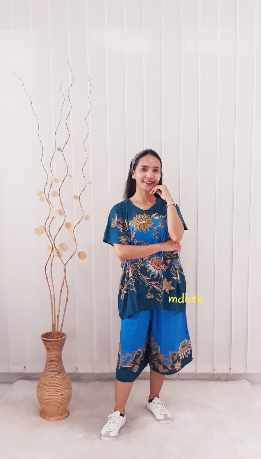Baju Batik Setelan Kulot Jumbo Ratu Busana Bahan Rayon Santai Grosiran
