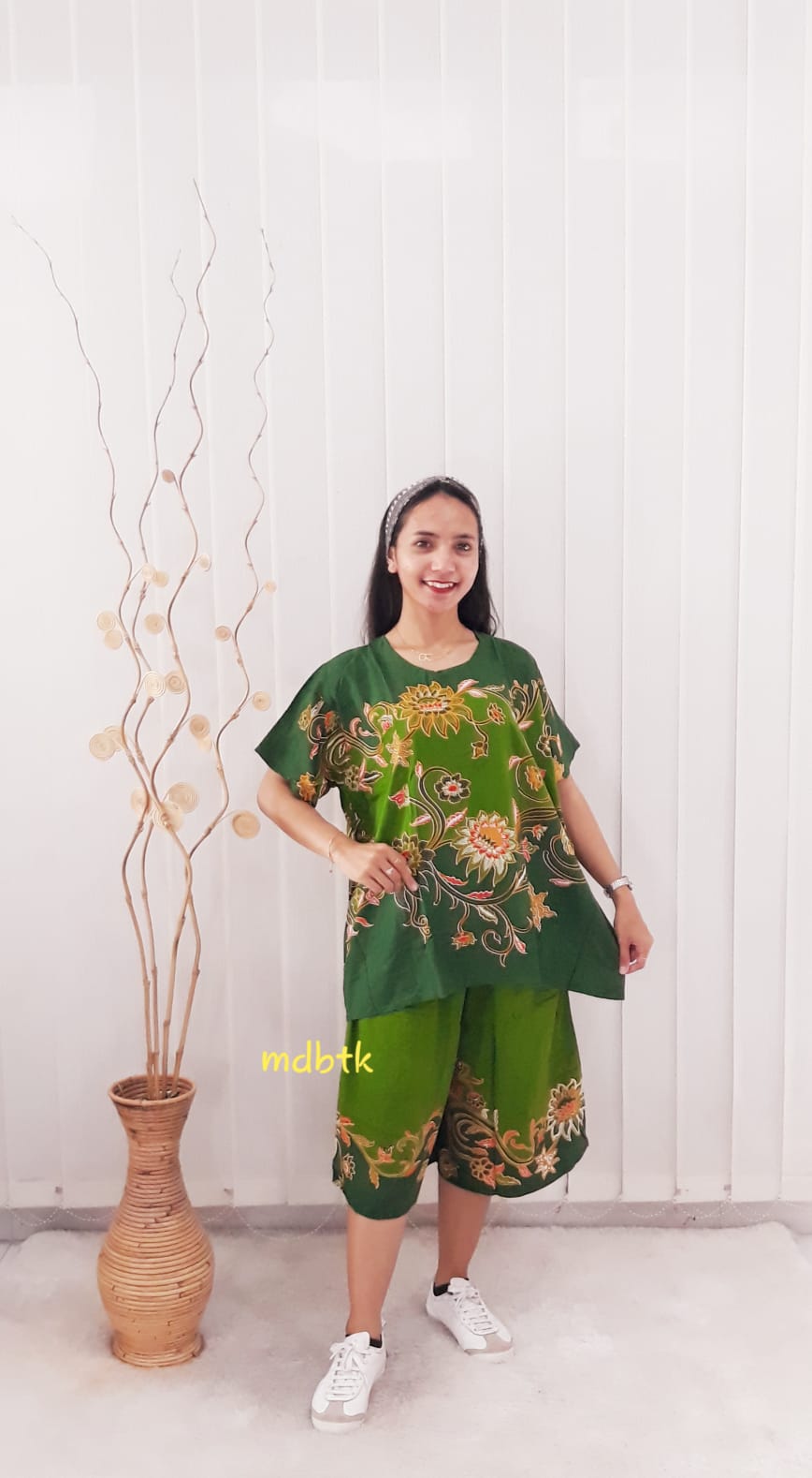 Baju Batik Setelan Kulot Jumbo Ratu Busana Bahan Rayon Santai Grosiran