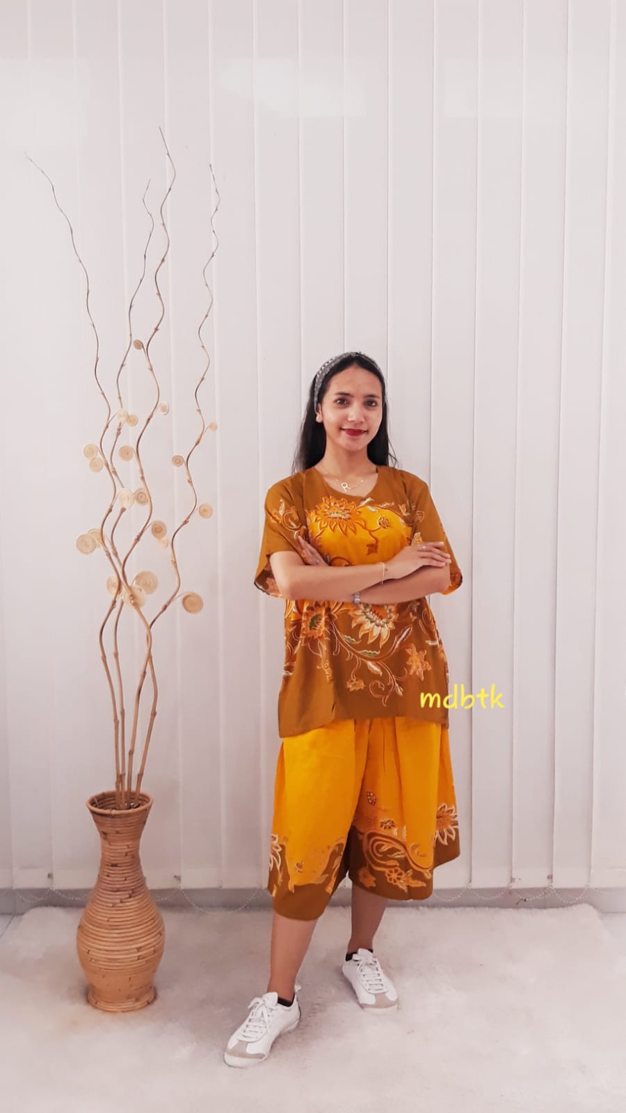 Baju Batik Setelan Kulot Jumbo Ratu Busana Bahan Rayon Santai Grosiran