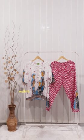 Baju Daster Batik Setelan Celana Panjang Bahan Rayon Adem Murah