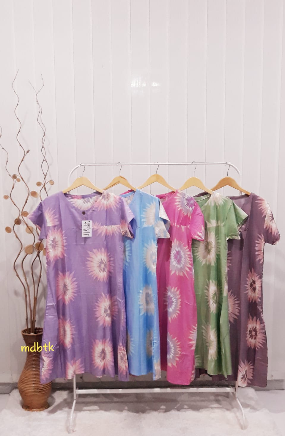 Baju Daster Pendek Rayon Ada Kancing Depan Grosir Seri Murah