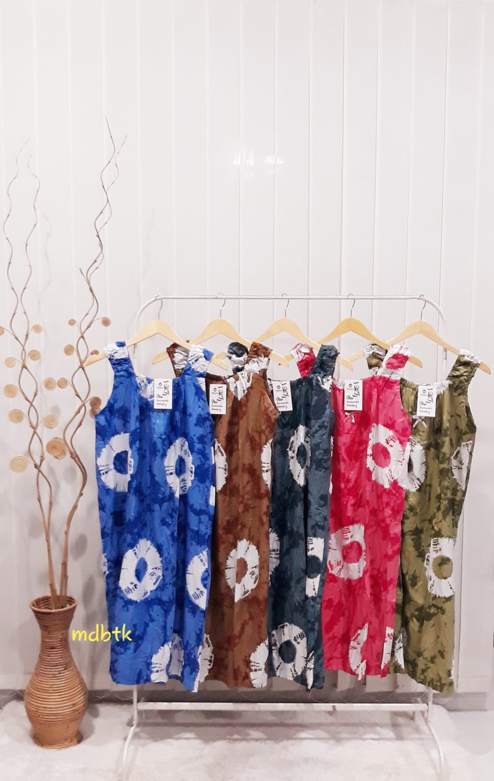 Baju Tidur Batik Yukensi Jumbo Tanpa Lengan Bahan Rayon Seri Grosir Murah