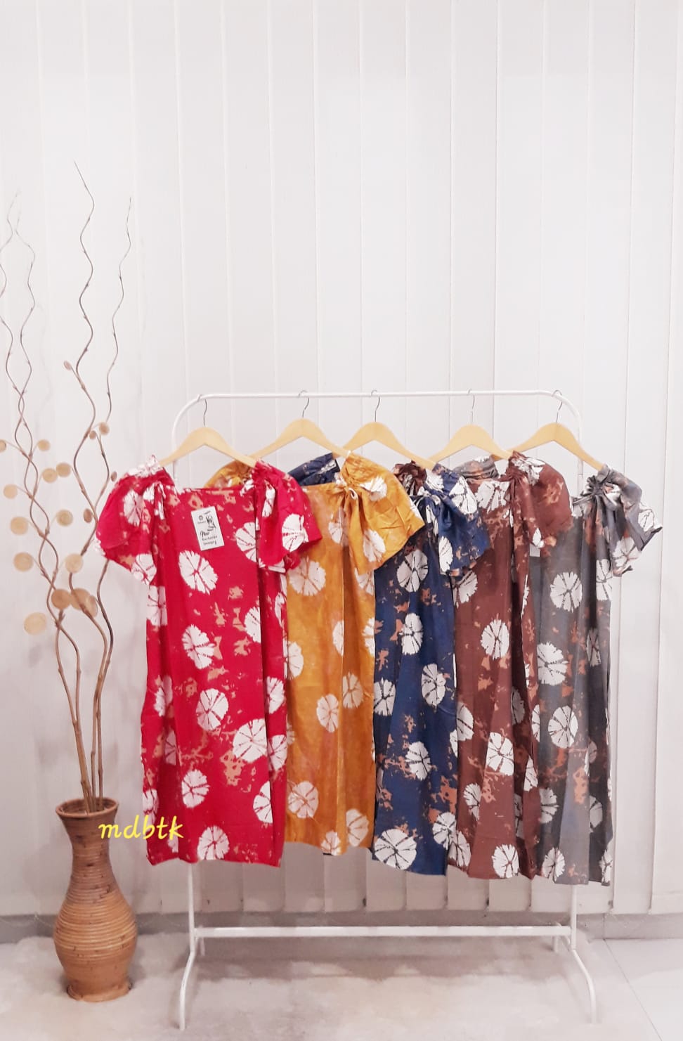 Baju Tidur Daster Batik Serut Lengan Pendek Seri Harga Grosir