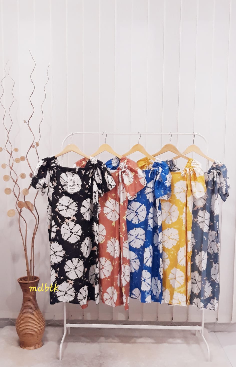 Baju Tidur Daster Batik Serut Lengan Pendek Seri Harga Grosir