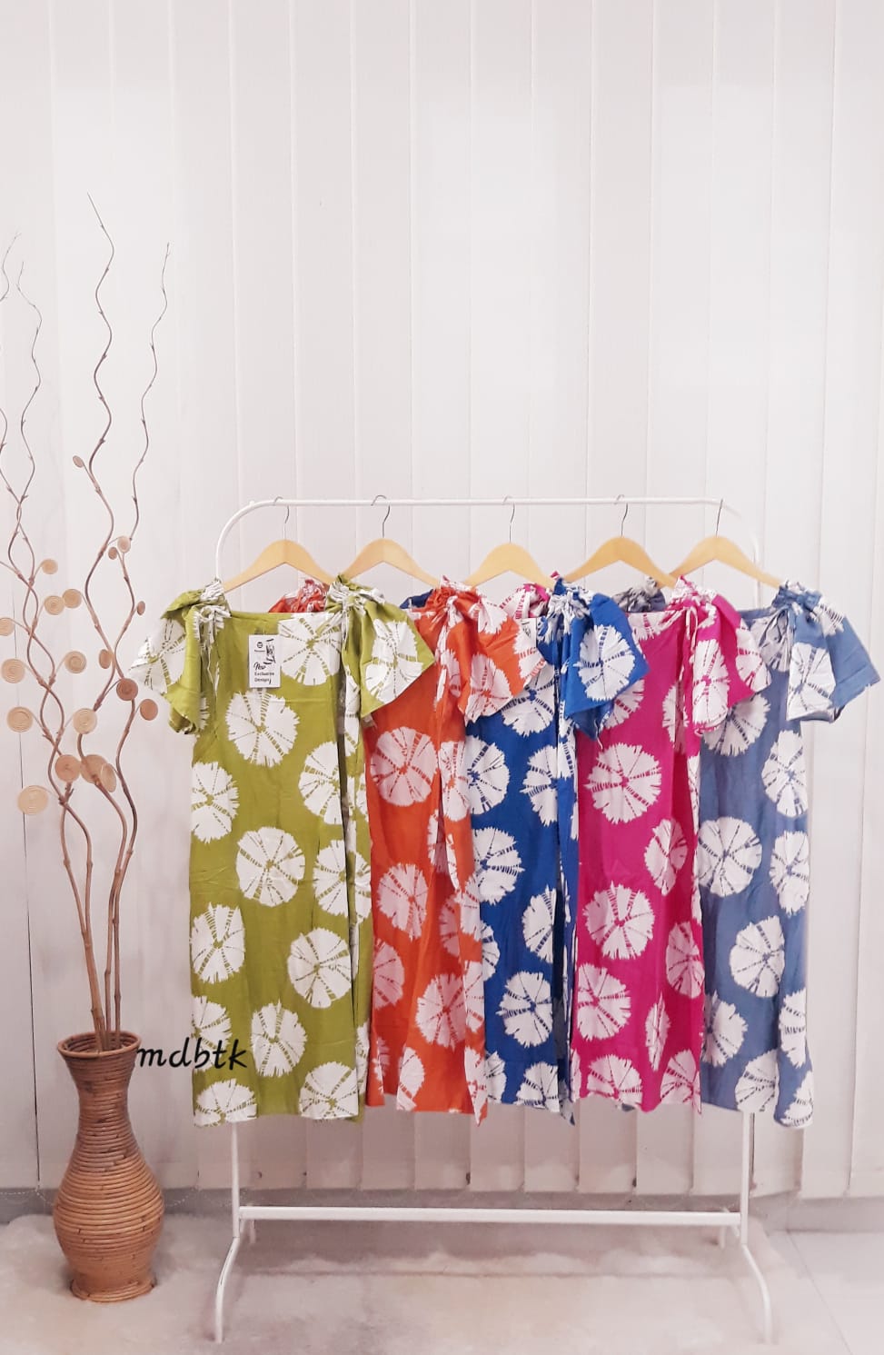 Baju Tidur Daster Batik Serut Lengan Pendek Seri Harga Grosir