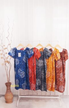 Baju Tidur Daster Batik Serut Lengan Pendek Seri Harga Grosir