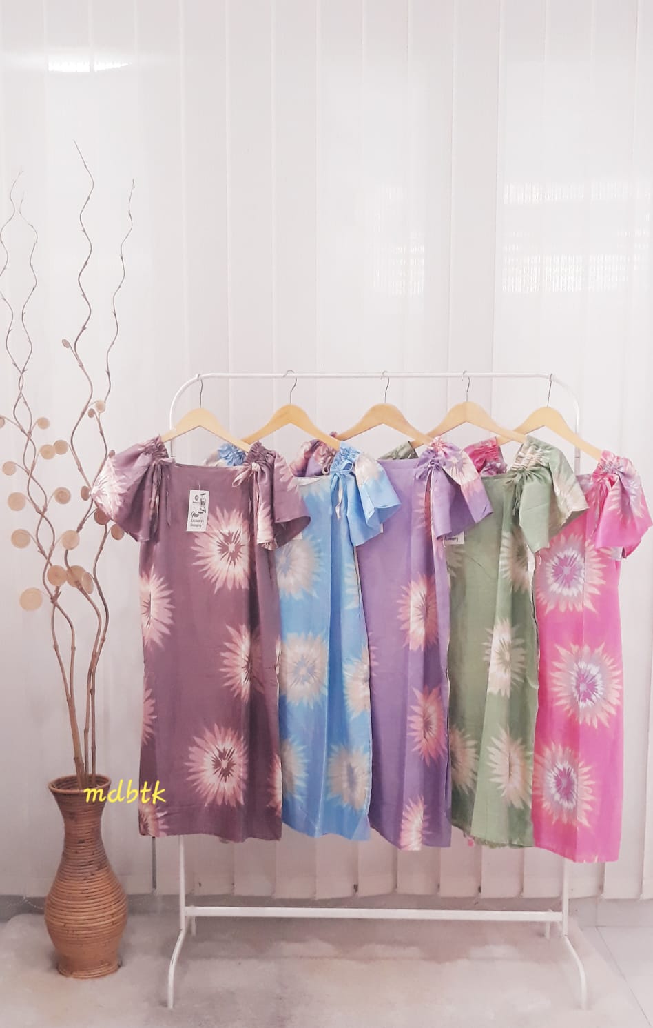 Baju Tidur Daster Batik Serut Lengan Pendek Seri Harga Grosir