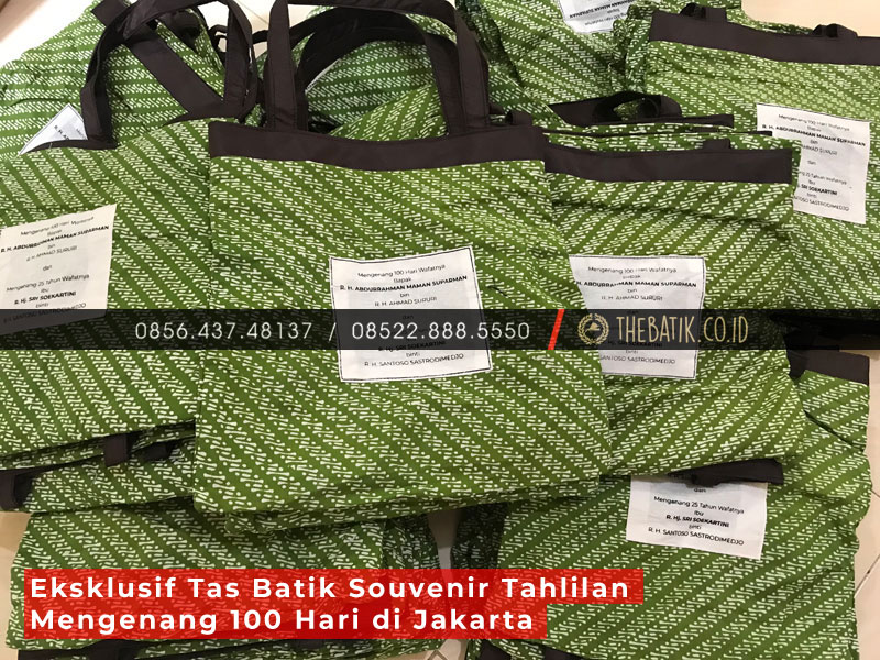 Eksklusif Tas Batik Souvenir Tahlilan Mengenang 100 Hari di Jakarta