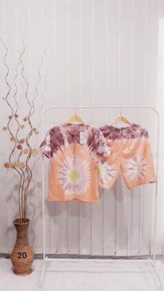 Setelan Kaos Batik Pendek Celana Pendek Beli Grosir Seri Warna