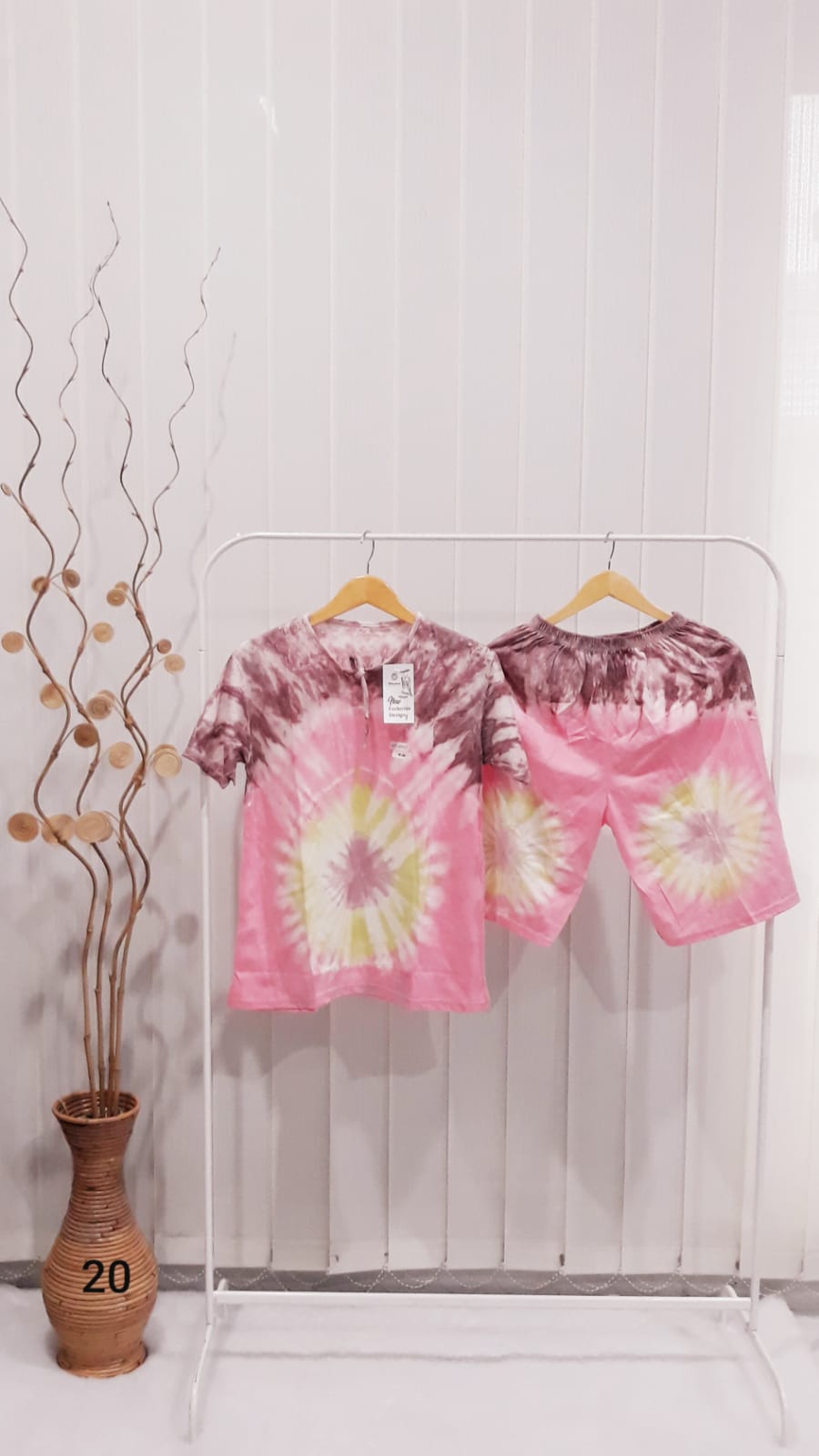 Setelan Kaos Batik Pendek Celana Pendek Beli Grosir Seri Warna