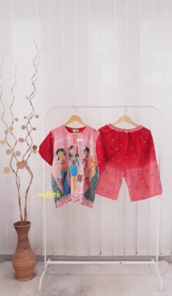 Setelan Kulot Lebar HAP Lengan Celana Pendek Rayon Beli Seri Harga Grosir