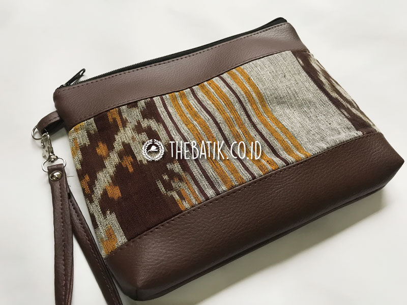 Souvenir Dompet Pouch Tenun Etnik Murah Serbaguna