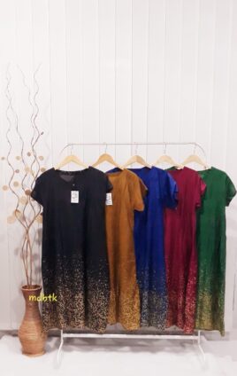 Baju Daster Midi Batik Pekalongan Seri Warna Banyak Harga Grosir (isi 5)