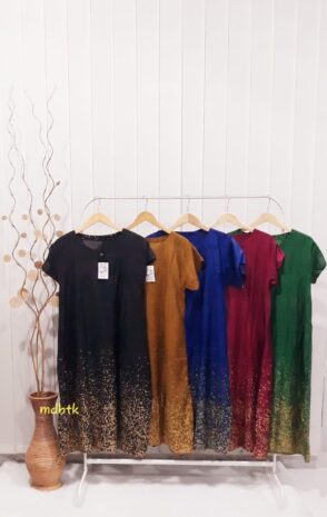 Baju Daster Midi Batik Pekalongan Seri Warna Banyak Harga Grosir (isi 5)