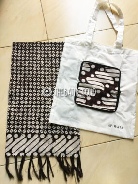 Syal Scarf dan Tas Batik Lipat Souvenir Event Resmi Harga Grosir PECAH KOPI