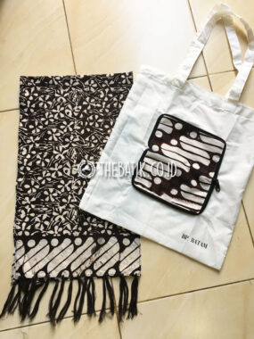 Syal Scarf dan Tas Batik Lipat Souvenir Event Resmi Harga Grosir KEMBANGAN