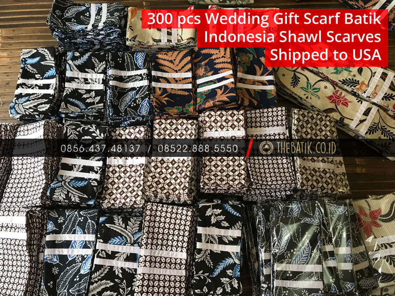 Syal Scarf Leher Batik Panjang Souvenir Unik Murah Custom Design Logo