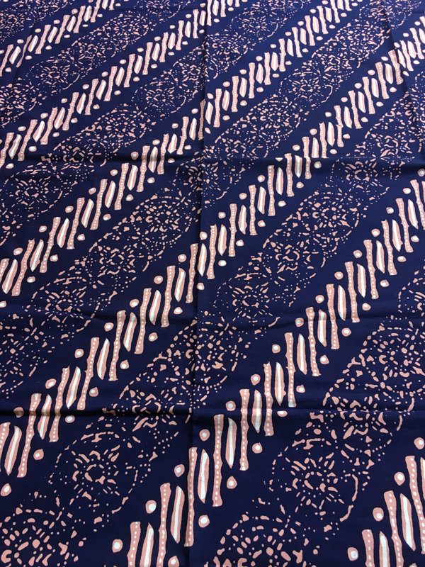 Kain Batik Semi Tulis Premium Motif Parang Biru Dongker Jambon
