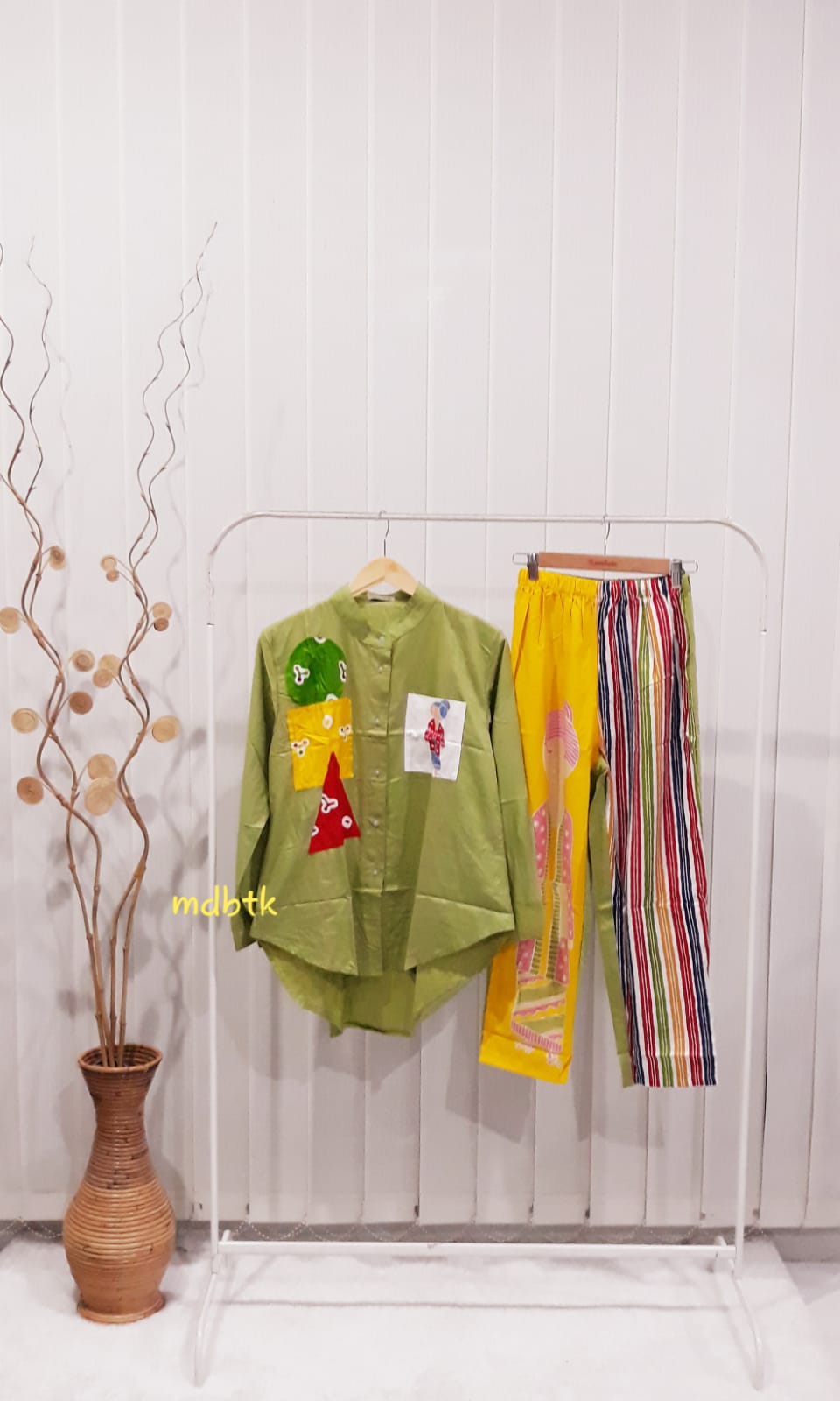 Baju Setelan One Set Batik Bu Tejo Semerbak Rayon Super (isi 5)