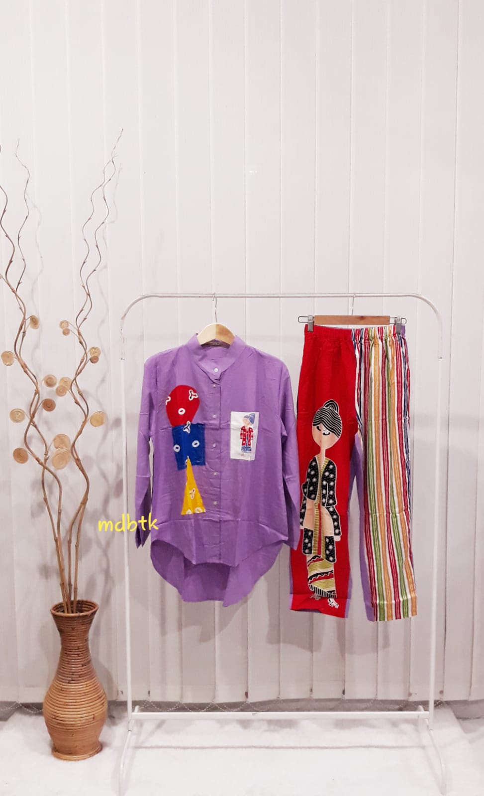 Baju Setelan One Set Batik Bu Tejo Semerbak Rayon Super (isi 5)