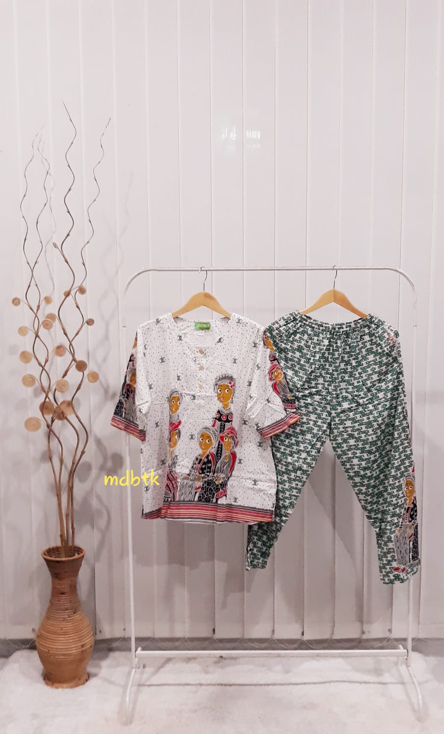 Setelan Baju Tidur HAP Atasan Lengan 7/8 Celana Panjang Bahan Rayon Premium (isi 5)