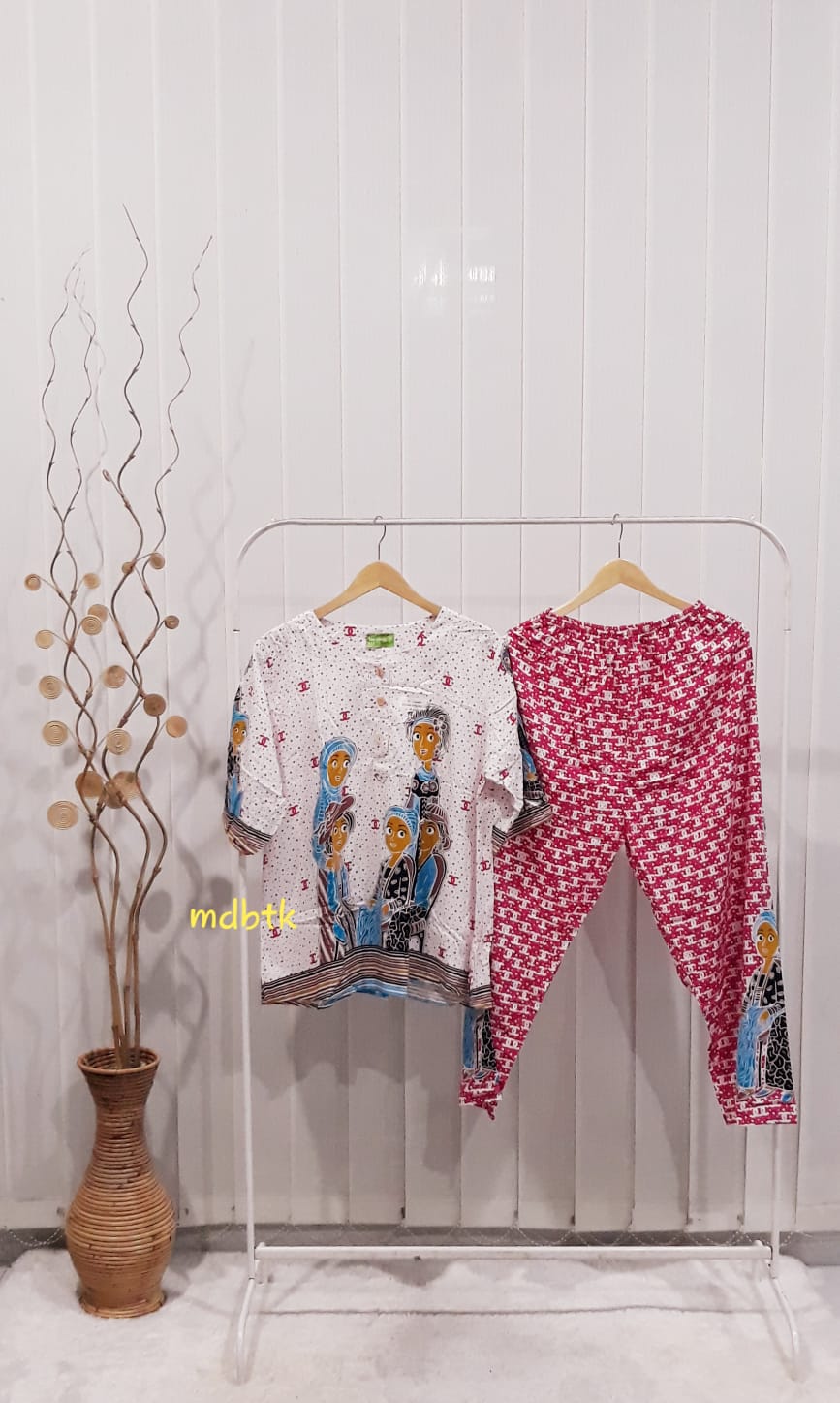 Setelan Baju Tidur HAP Atasan Lengan 7/8 Celana Panjang Bahan Rayon Premium (isi 5)