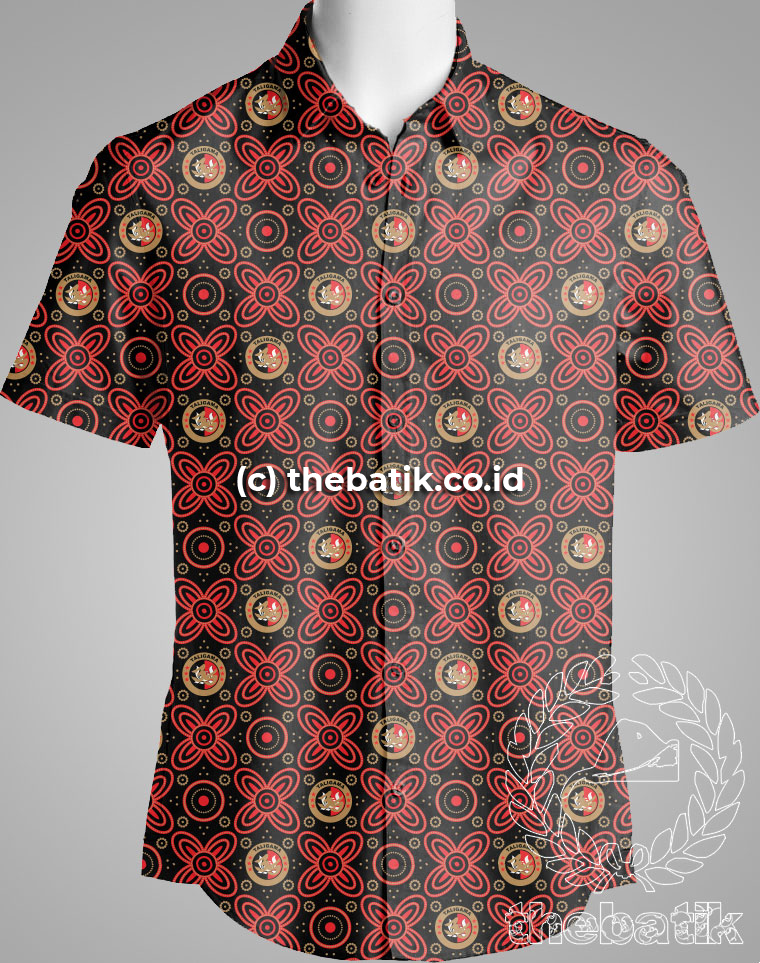 Seragam Batik Custom Berlogo Organisasi Paguyuban TALIGAMA Brimob