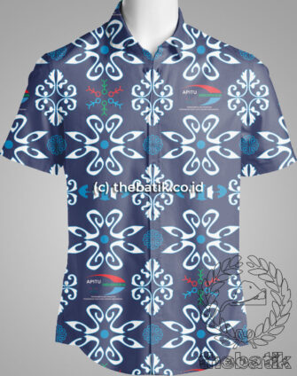 Seragam Batik Desain Motif Sendiri Berlogo Organisasi Asosiasi APITU