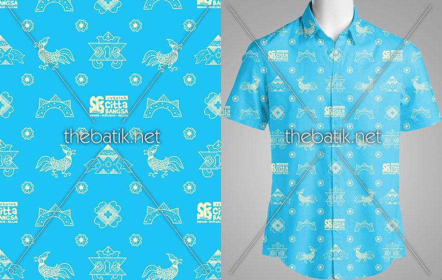 Seragam Batik SD Swasta Motif Custom Sekolah Citta Bangsa Cibubur