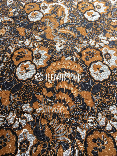 Kain Batik Jawa Klasik / Batik Solo Motif Merak Floral Indonesia