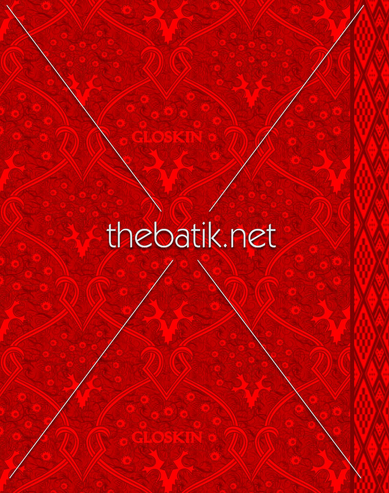 Baju Seragam Batik Terapis GLOSKIN Desain Motif Eksklusif Berlogo Perusahaan