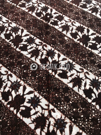 Kain Batik Jawa Klasik Jogja Motif Cakar Seling Kembang Sogan