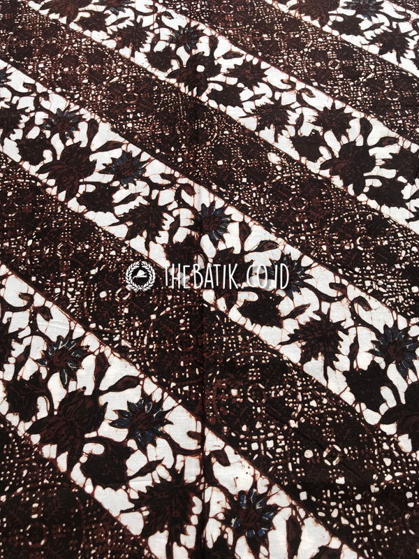 Kain Batik Jawa Klasik Jogja Motif Cakar Seling Kembang Sogan