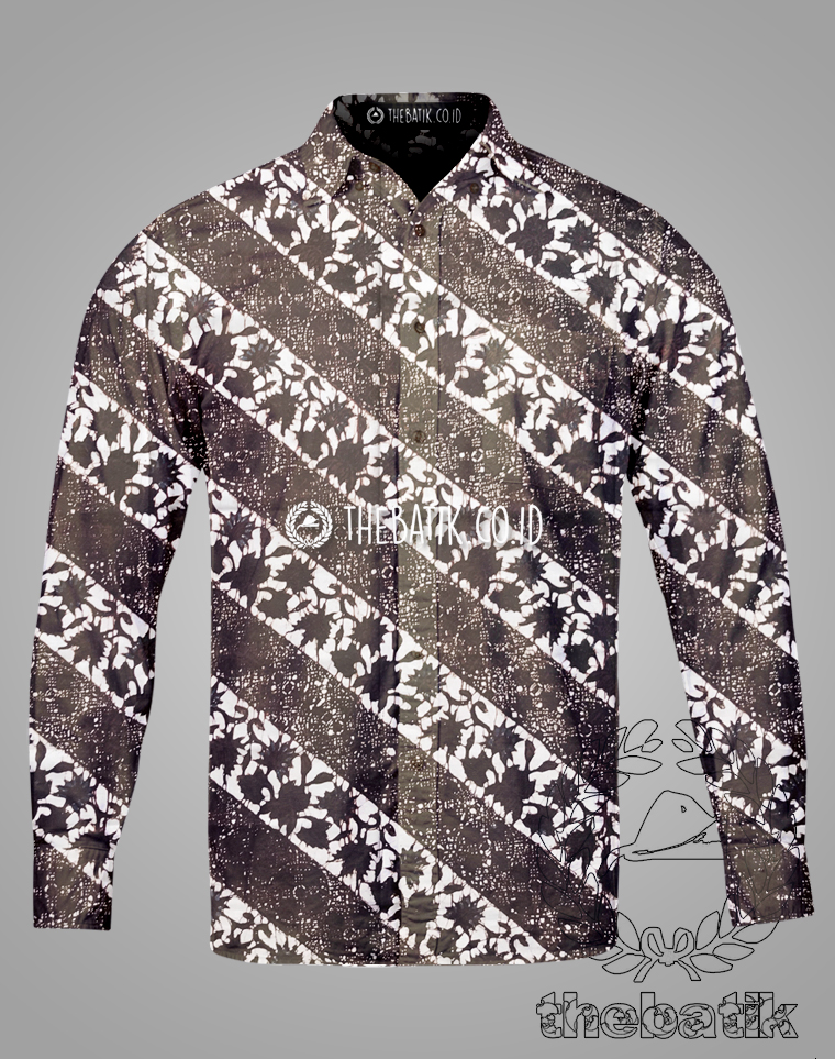 Kain Batik Jawa Klasik Jogja Motif Cakar Seling Kembang Sogan
