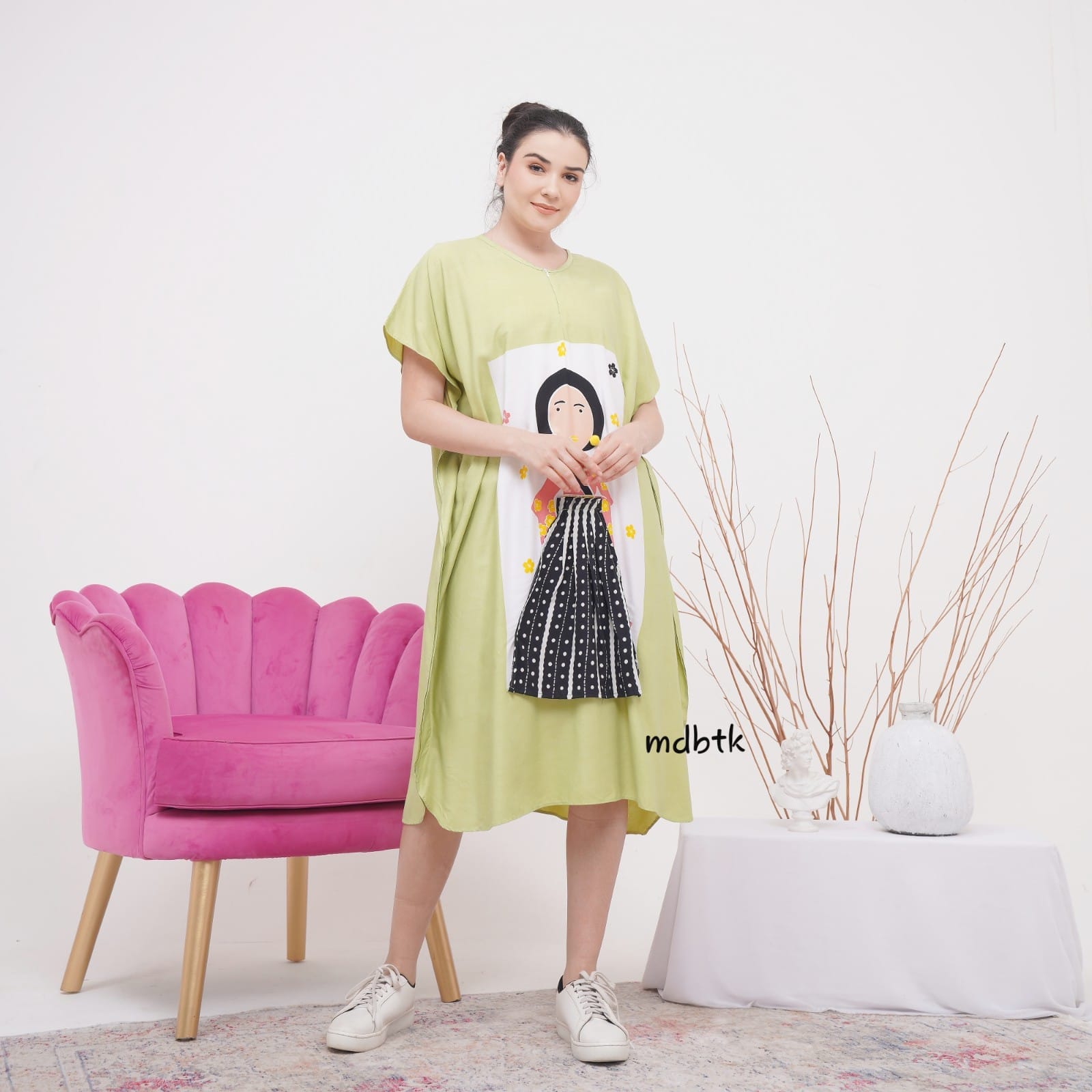 Baju Tidur Batik Daster Kelelawar Tejo Semerbak Pastel Bahan Rayon Grosir Warna Seri (isi 5)