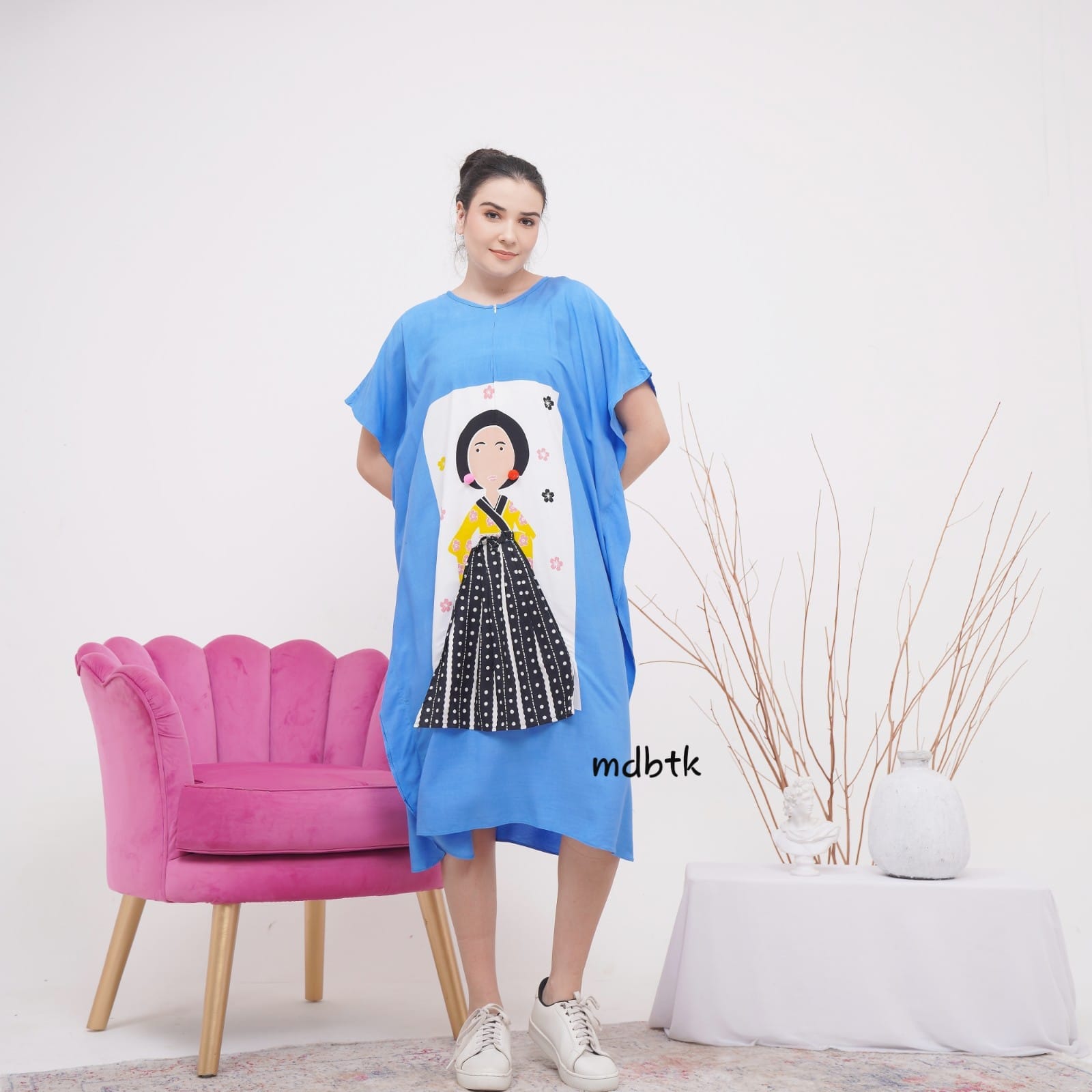 Baju Tidur Batik Daster Kelelawar Tejo Semerbak Pastel Bahan Rayon Grosir Warna Seri (isi 5)