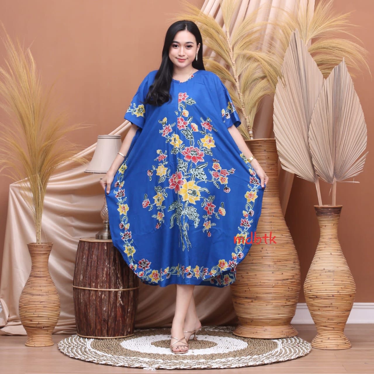Baju Tidur Daster Batik Encim Rayon Model Kelelawar Lowo Kalong Grosir Warna Seri (isi 5)